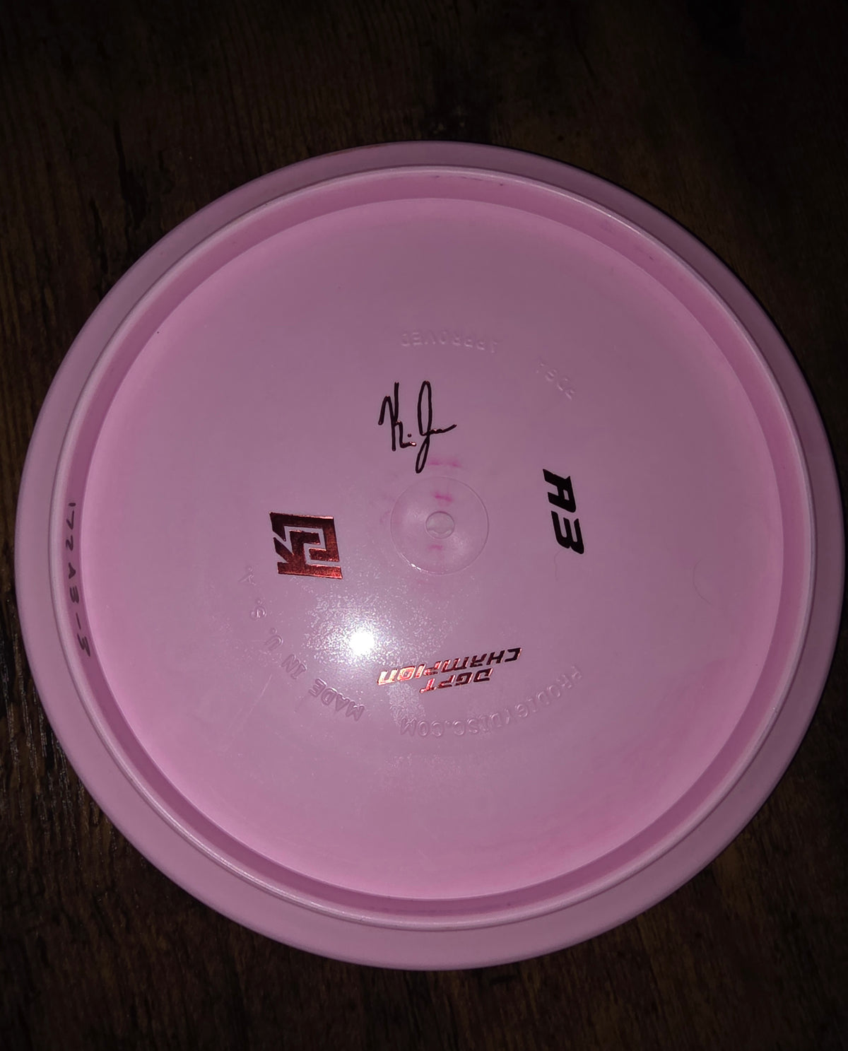 Prodigy A3 Kevin Jones DGPT Champion, 300 plastic